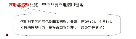 2012年二級建造師《法規》：信用檔案管理
