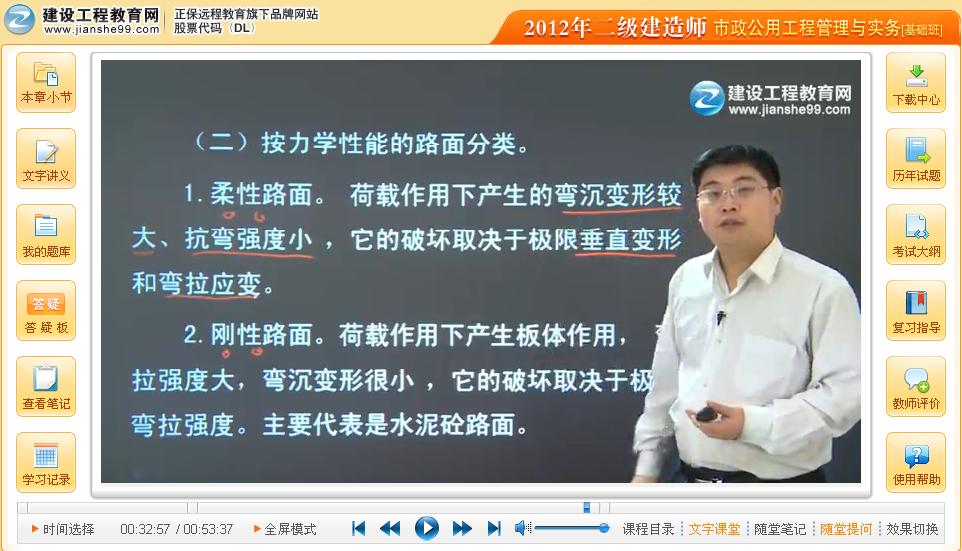 2012年二級建造師《市政工程管理與實(shí)務(wù)》公開(kāi)課