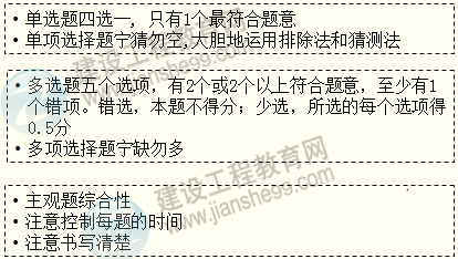 2013年監理工程師考試題型要求