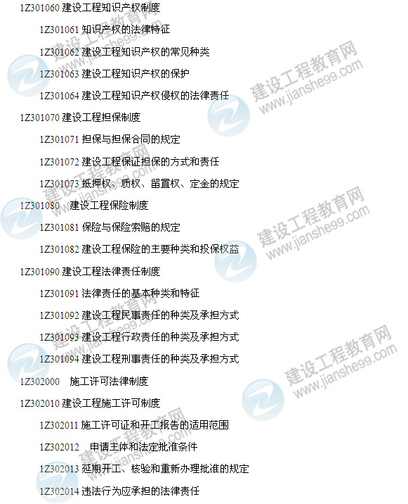2014年一級建造師建設工程法規及相關(guān)知識考試大綱2