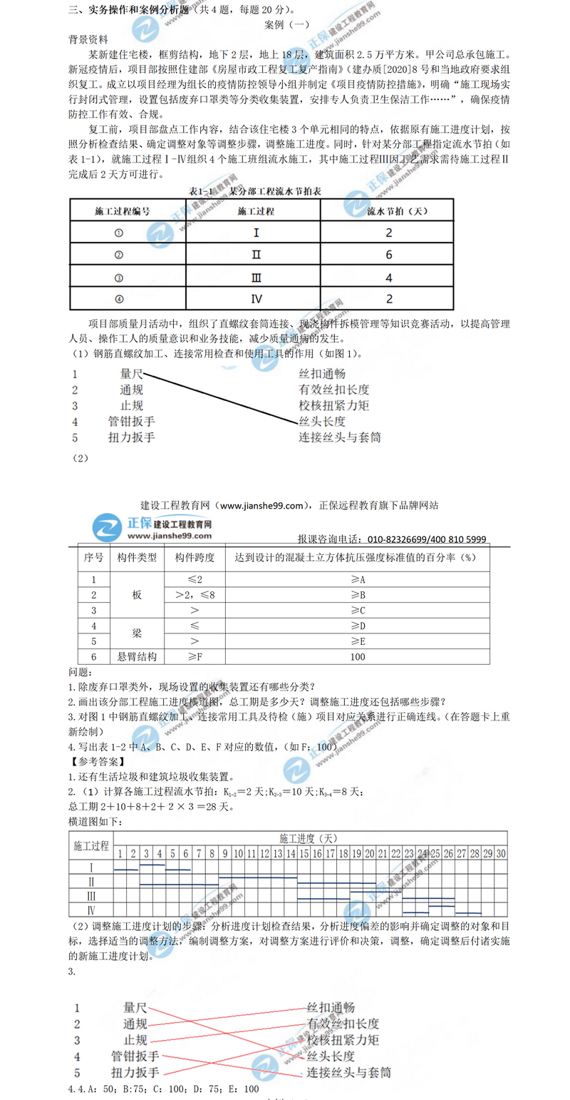 二級建造師建筑實(shí)務(wù)案例一